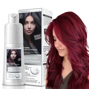 CNMOFAXIN Hair Dye Shampoo,Instant 3 in 1 Hair Color Shampoo for Men & Women,99.9% Gray Hair Coverage&Color Transform with 6 Herbal Extracts,Long Lasting & Shiny,Evenly Colored Haircare