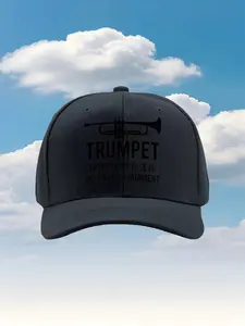 Trendy Trumpet Print Baseball Cap Unisex Stylish Design Breathable Comfortable Perfect for Streetwear Fashion Must-Have Accessory for Men Women