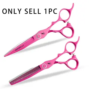 6.0 Inch Rose High-End Hair Cutting Scissors, 440C Stainless Steel, Ergonomic Design, Right Hand, Unisex Home Use, Hair Tools, Hair Styling Tool, Haircare