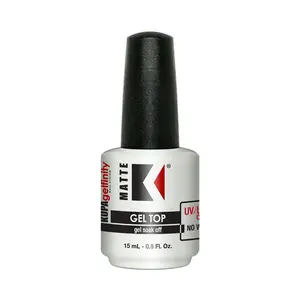 KUPA gellinity KUPA GelFinity - Soak Off Gel - Top Coat Matte Finish No Wipe 0.5 Fl Oz 15 mL UV LED Gel Top Coat for Nail Art