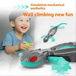 Blue luminous Wall Crawler Gecko, Remote Control Toy, Electric Lizard Toy with LED Glowing Eyes, 360° Spin, Halloween and Christmas STEM Tech Toy Gift foor Kids Gift Idea,, Cool Gifts, Family Fun boys toys age 4-6 cool toys toys for 8 year old boy