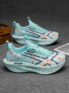 Lightweight Shock-Absorbing Running Shoes, Breathable Mesh Sporty Sneakers, Unisex Professional Racing Shoes, Marathon Training, Daily Commute