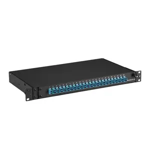Black box JPM385A Rackmount Duplex Fiber Enclosure - 1U, Preloaded