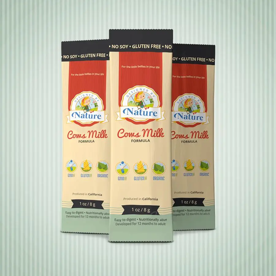 Cow's Milk Sample Pack - No Soy, No Gluten, 1 oz (27g) of Milk, Contains Calcium & Vitamin, Natural Formula
