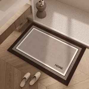 Diatomaceous Bathroom Mat, Ultra-Absorbent and Non-Slip Design, Quick-Dry, Easy to Clean, Ideal for Bathtubs and Showers, Water Absorbent Mat, Diatomite Bathroom Mat