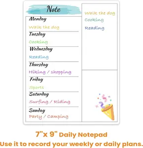 Magnetic Fridge Calendar Set | Monthly (15x11.5”) + Weekly Planner Whiteboard – Dry Erase Board