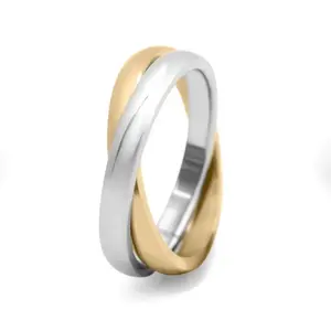 Gold Rush Two-Tone Infinity Ring