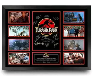 JURASSIC PARK ORIGINAL 1993 SIGNED POSTER LIMITED EDITION No No Framed MEMORABILIA