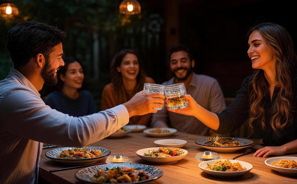 Rotating Whiskey Cup With Led Lamp Holder Suitable For Bourbon Whiskey, Scotch Whiskey Cocktails Unique Gift For Men'S Dad And Husband Bartenders Cool Bar Accessory For Home Bars