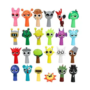 24Pcs Mini Sprunki Character Figurines – Cartoon Monster Toy Set & Game Inspired Figure Set, Mini Character Ornaments Desktop Decor Figurines, Game Fan Collectibles & Party Favor Toys for Game Fans