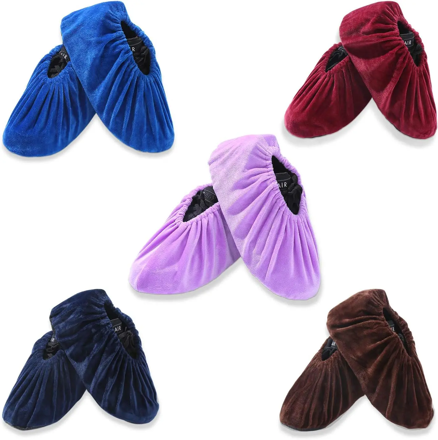 Reusable Non Slip Shoe Covers, Premium Soft Washable Thickened Boot Shoe Covers for Household, Office, Laboratory