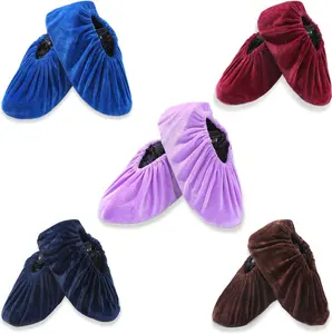 Reusable Non Slip Shoe Covers, Premium Soft Washable Thickened Boot Shoe Covers for Household, Office, Laboratory