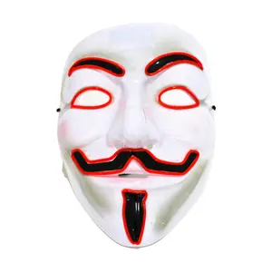 Orange Light Up Vendetta Mask