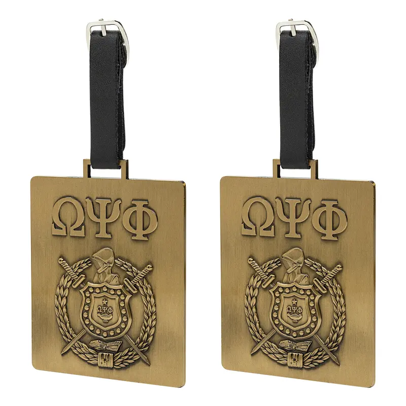 BBGreek Set of 2 Travel Luggage Tags - Omega Psi Phi, Phi Beta Sigma, Kappa Alpha Psi, Iota Phi Theta, Zeta Phi Beta, Delta Sigma Theta & Sigma Gamma Rho - Official Vendor