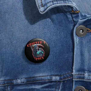 Custom Grifter's Cola Reaper Pin Buttons - Unique Accessories for Fans, Badges, Party Favors, Gift Ideas, Fun Collectibles