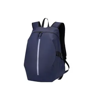 Motorcycle Backpack with Waterproof Oxford Fabric, Large Capacity Helmet Bag for Travel & Office, Reflective Strips and Laptop Pocket