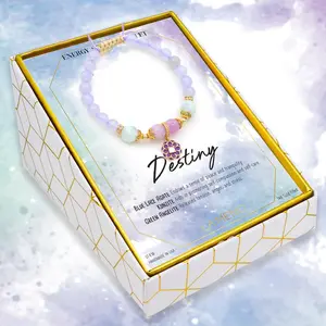 Destiny Bracelet - Blue Lace Agate, Kunzite and Green Angelite Bracelet made with 14K Gold Fill Adjustable to Fit Up to 7.5 Inches
