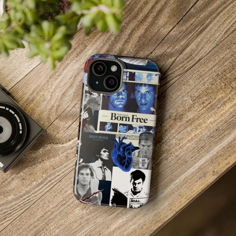 Retro 90s Dexter Morgan Phone Case, Vintage Brian Moser Case Cover for iPhone 17 Air 16 15 14 13 12 11 Xs Pro Max Plus, Samsung Galaxy S25 S24 S23 S22 S21, Pixel 9A, Horror Movie Fan gift, Accessories, Rubber