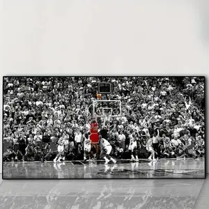 [SALE UP TO 43%] Michael Jordan Basketball Poster, Sports Legend Wall Art, Motivational Silk Print for Game Room, Gym, or Office Decor [UNFRAMED]