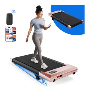 Walking Pad with 6% Incline, Under Desk Treadmill, 3 in 1 Portable Treadmill with Remote Control LED Display, 2.5 HP Quiet Walking Jogging Machine for Office Home Use, 300 Lbs Capacity