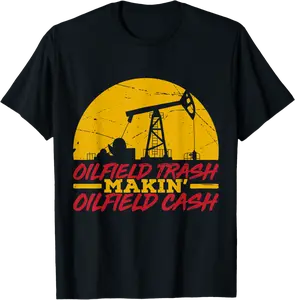 Mens Oilfield Trash Makin Oilfield Cash Funny Oil Field Worker T-Shirt - Zihomaramer Shop 46B0B3KVBVWS
