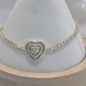 heart bracelet laminated gold