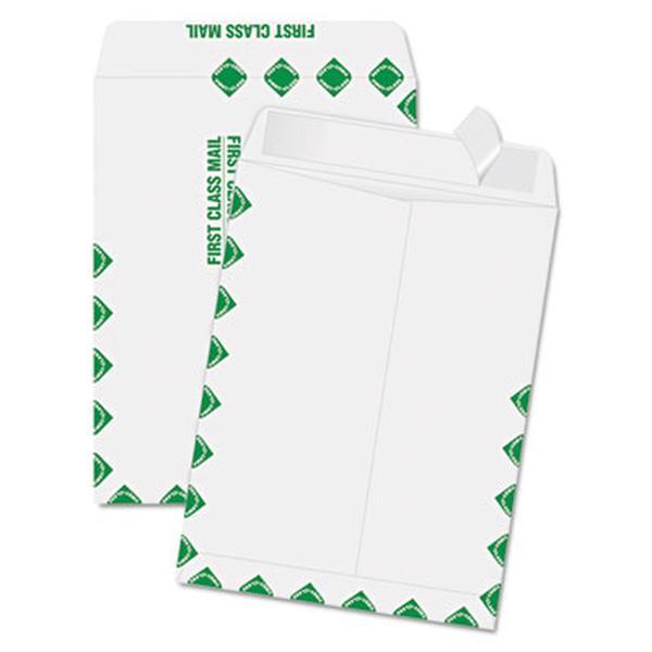 Quality Park Redi-Strip Heavyweight Kraft Business Envelopes, 9x12 in, Self-Adhesive Flap, White Border, Secure Envelope Seals, First Class Mail Mailing Supplies, Office Stationery, 100 per Box