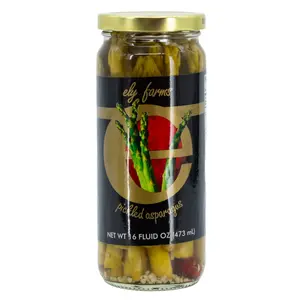 Ely Farms Pickled Asparagus 16 oz - Delicious Pickled Asparagus for Cooking and Serving
