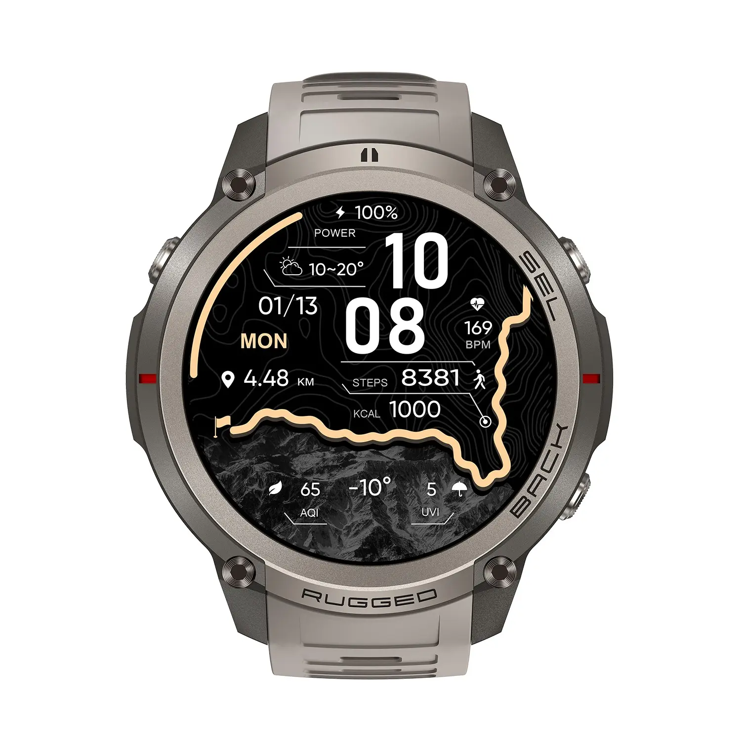 Long Battery Life GPS Smart Watch, Offline Map , 1.43 Inch HD Screen, Waterproof 5ATM, 170+ Sports Modes, Bluetooth-compatible Connectivity, Built in GPS Smart Watch