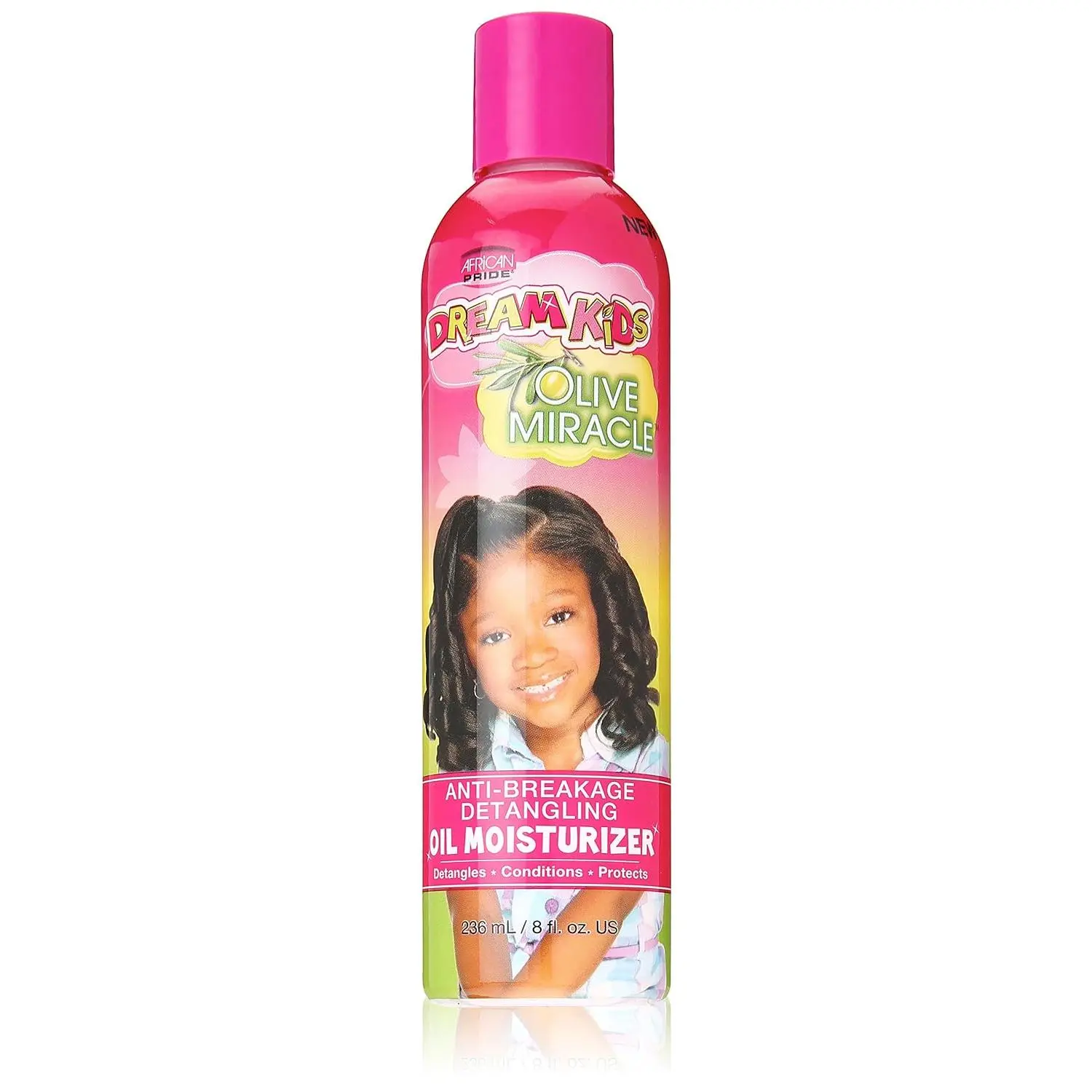 African Pride Dream Kids Olive Miracle Moisturizing Hair Oil Leave-In Treatment, 8 oz