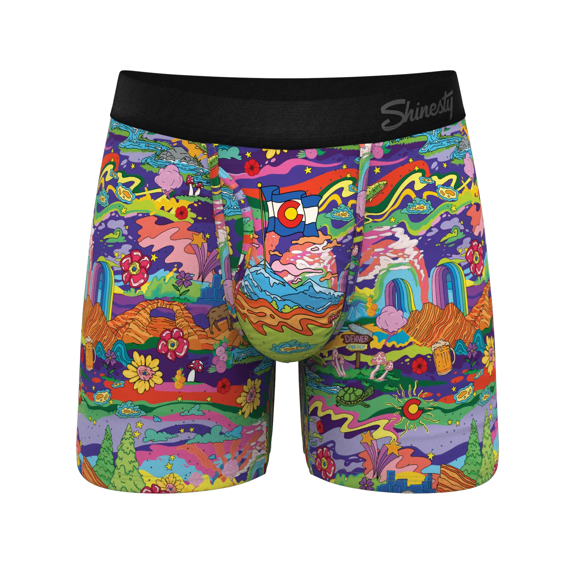 The Trippy Colorado | Shinesty Trippy Colorado Ball Hammock® Pouch Underwear With Fly