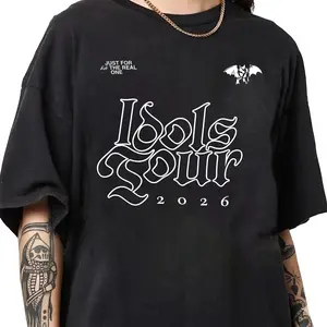 Tour Shirt 2026, Vintage Concert Style Graphic Tee, Music Tour Dates Back Print Unisex T-Shirt