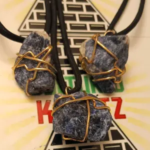 (Rare) Raw Sodalite Crystal Neck Piece