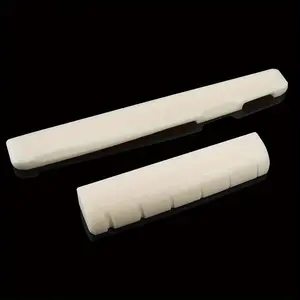 2pcs/set Acoustic Guitar Bone Bridge Saddle and Nut