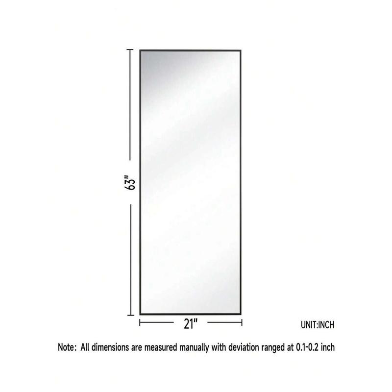 71"X30" [Limited Time Sale] Full-Length Mirror, Gold Rectagle71"X30" , Aluminum Alloy Frame, Upgraded Nano Glass, Standing or Wall Mounted Decor Metal Safety Living Room Home Decorating lux bathtub mat Foldable Diatomaceous Earth Bath Luxurious DryStone