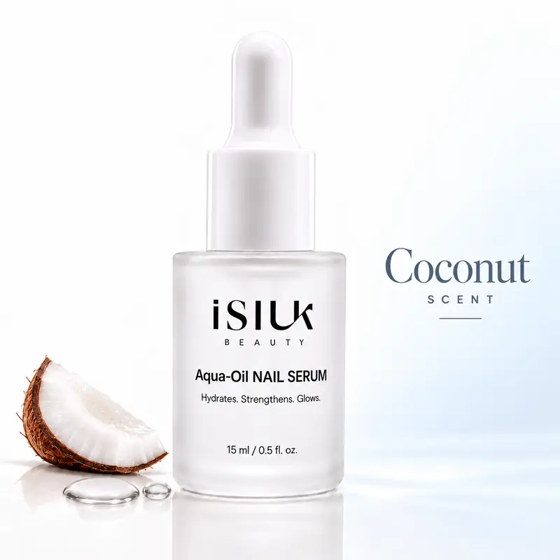 Nail Repair Serum for Post-Acrylic & Gel Removal Damage, Strengthening Cuticle Oil for Weak, Soft, Brittle, Thin & Peeling Nails After Gel-X, Gel Polish & Press-Ons, with Aloe, Niacinamide & Hyaluronic Acid, Coconut Lavender, 15ml
