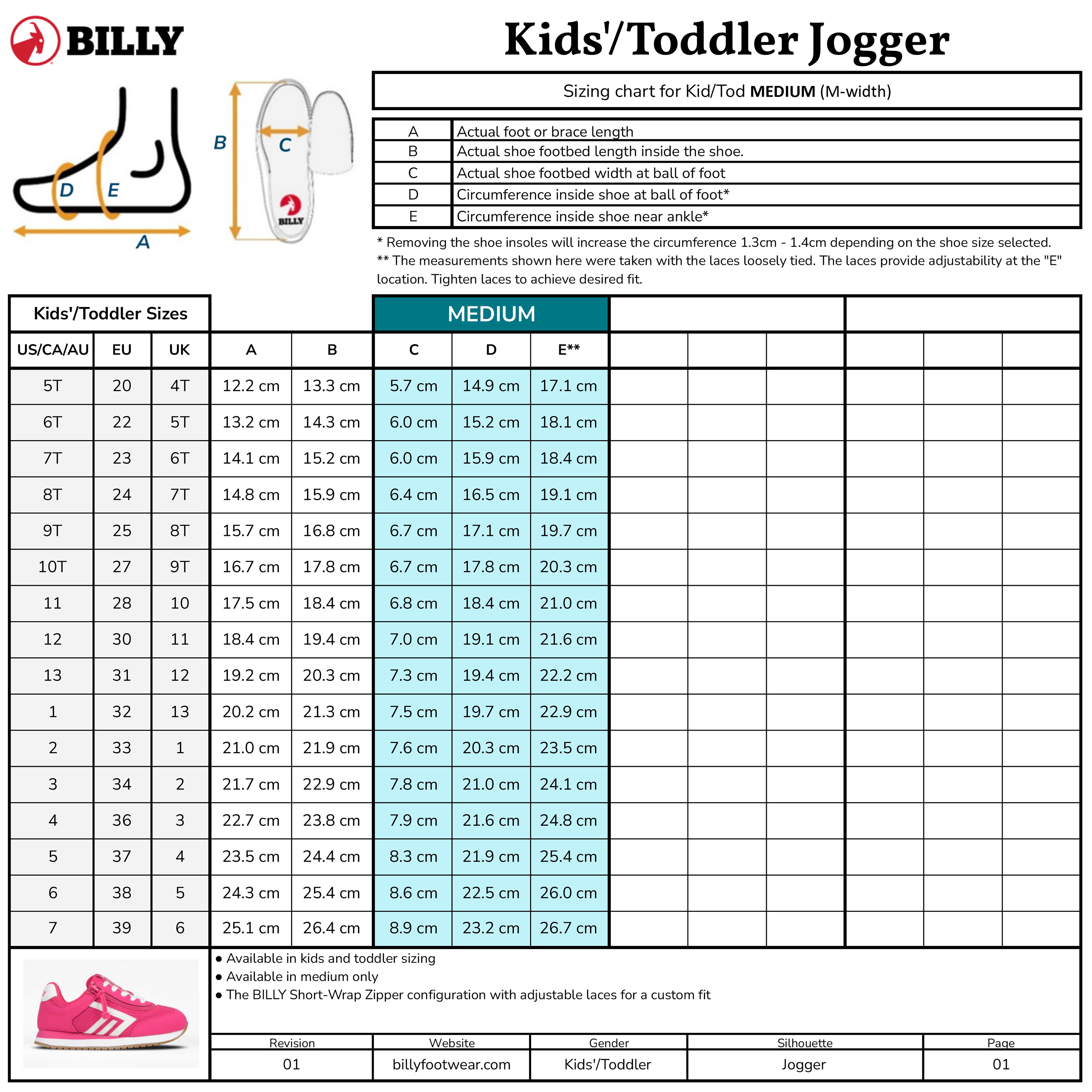 Kids'/Toddler BILLY Retro Jogger