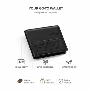 UNDER THINKER Amour Slim Wallet for Men, RFID Bifold Faux Leather Wallet with 6 Card Slots, Gift Box Included