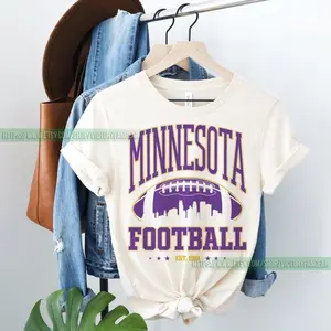 [Sale off up to 50%] Minnesota Football T-Shirt, Vintage Minnesota Football Crewneck, Minnesota Fan Gift, streetwear graphic tee