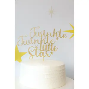 Twinkle Twinkle Little Star Cake Topper | Birthday Cake Topper