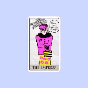 Sock Puppet Master "The Empress" Tarot Bubble-free Sticker