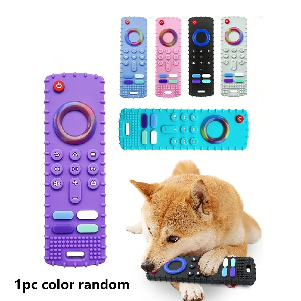 Remote Control Teething Toy for Puppies, Realistic Durable Chew Remote Toy, Relieves Boredom and Stimulates Puppy Teeth, Multiple Colors Available
