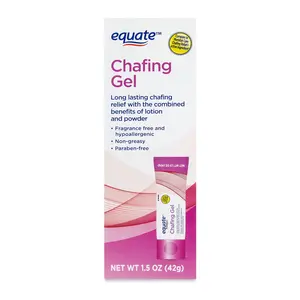 Equate Chafing Gel for Women's Health 1.5 oz Tube Soothing Relief Fragrance Free Hypoallergenic Non-Greasy Paraben-Free