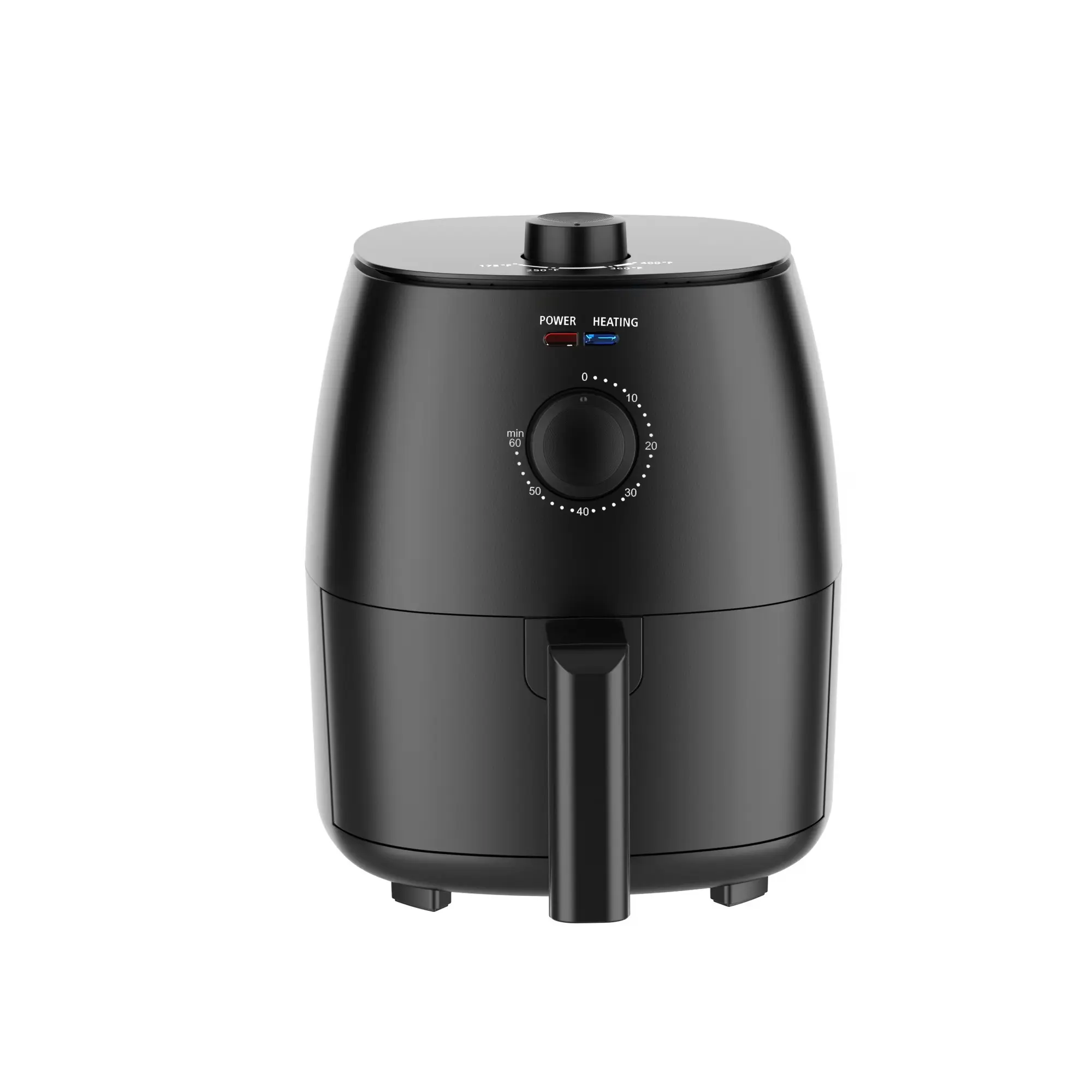 Mainstays 2.2 Qt Air Fryer in Arctic Black with Non-Stick Basket