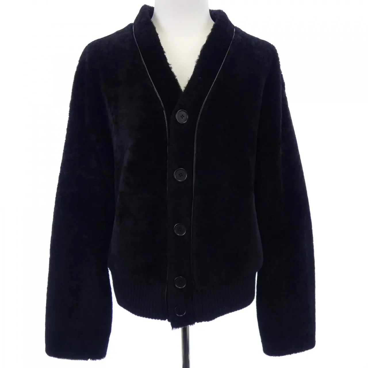 Pre-owned HERMÈS Cashmere Small Leather Goods Hermes Shearling Jacket
