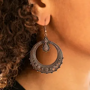 Solar Orbit - Copper Earrings