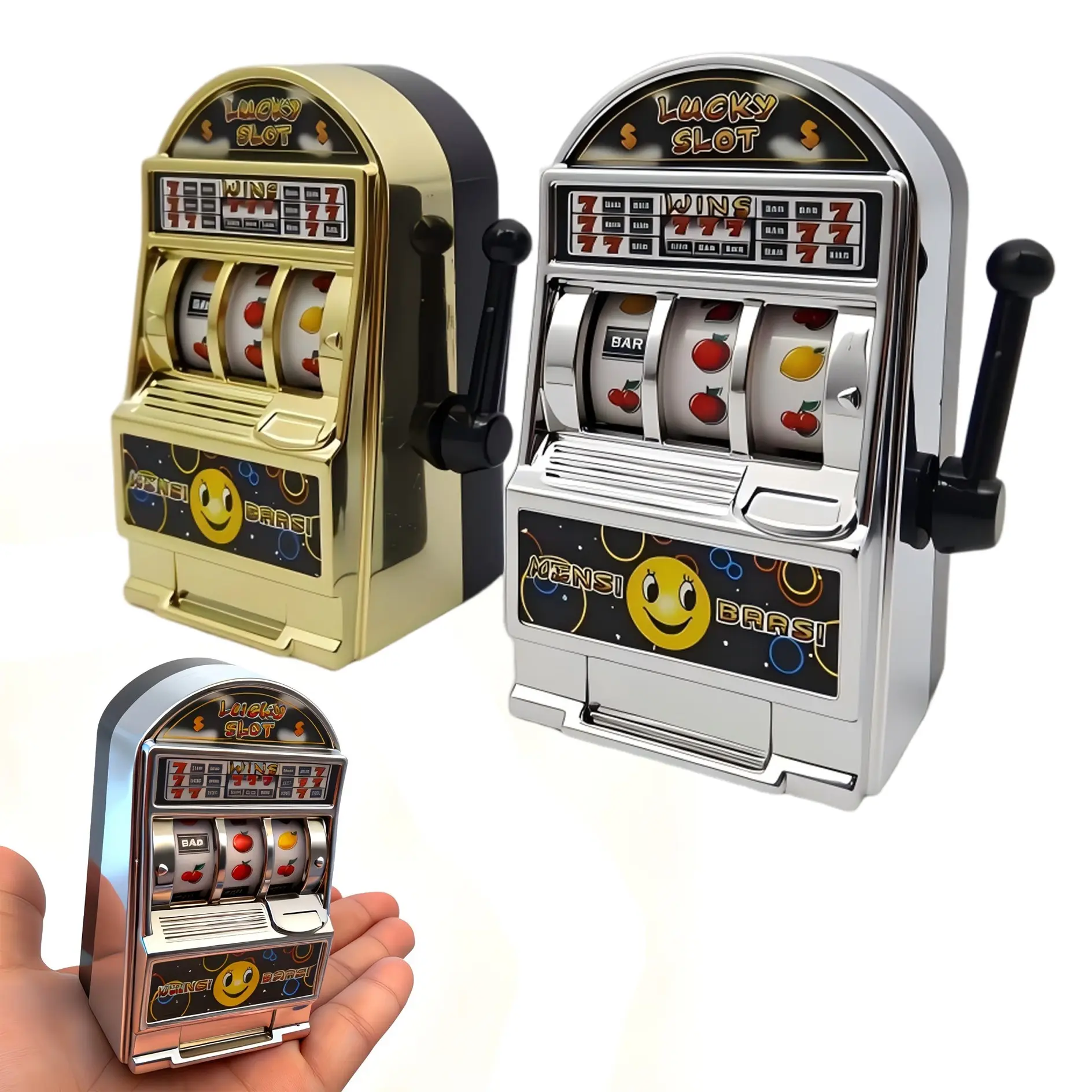 Two-Piece Novelty Slot Machine Party Decorations, Single-Arm Bandit Drinking Game, Interactive Play, Pull Lever for Stimulating Exciting Punishment Challenge, A must-have for any party, Gag Prank Gift Set, Fun, Entertainment