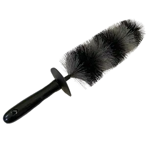 Tuff Industries Skunk Tail Wheel Brush - Premium scub bristles, Durable bumper handle, Ideal for Cleaning and Maintenance