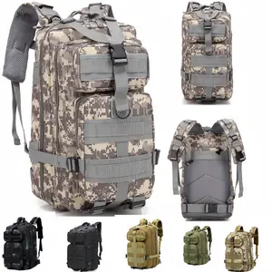 30L Large Capacity Multi-layer Outdoor Backpack, 1 Count Waterproof Nylon Backpack, Padded Shoulder Straps, Suitable for Sport, Travel, Camping, Hiking, Fishing