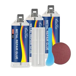 Enhanced casting glue,Welding glue, high temperature resistant, strong adhesion, abrasion resistant, corrosion resistant with tools for repairing leaking pipes, cylinders, Metal Repair Glue [SEVENGREEN3]